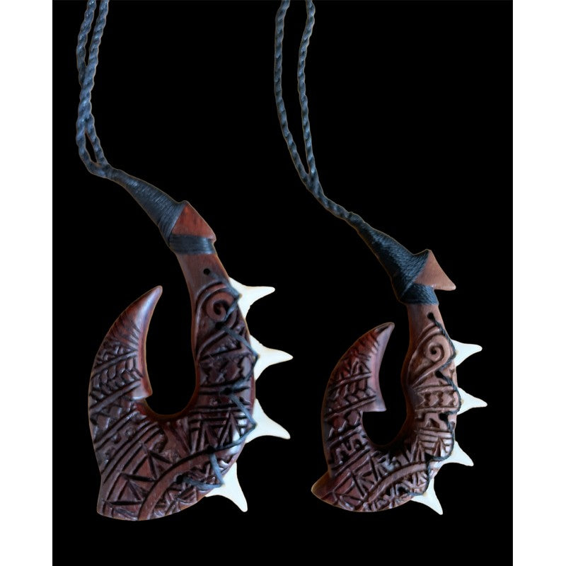 Hawaiian Fish Hook with Engravings (2 Sizes)