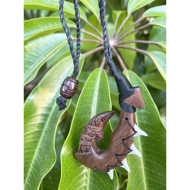 Hawaiian Fish Hook w/ Engravings (2 Sizes)