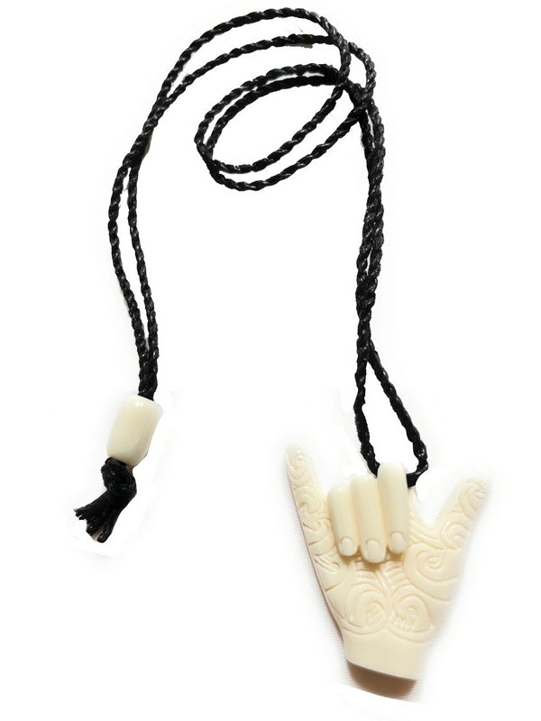 Shaka Bone Necklace with Engravings