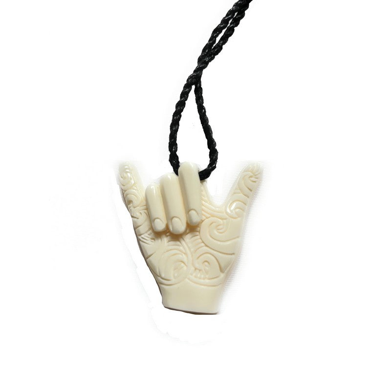 Shaka Bone Necklace with Engravings