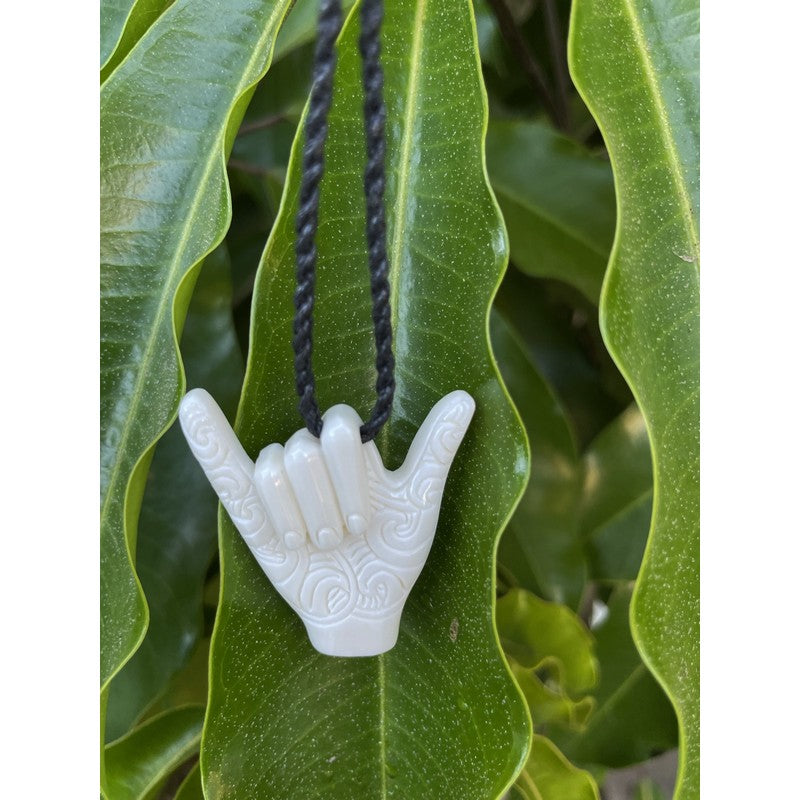 Shaka Bone Necklace with Engravings