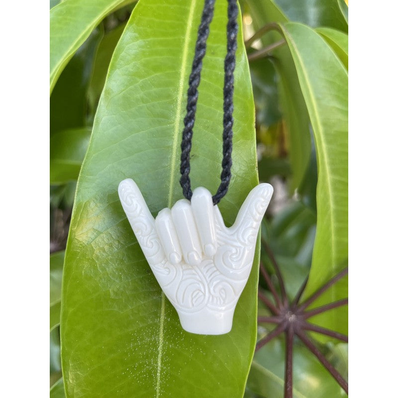 Shaka Bone Necklace with Engravings