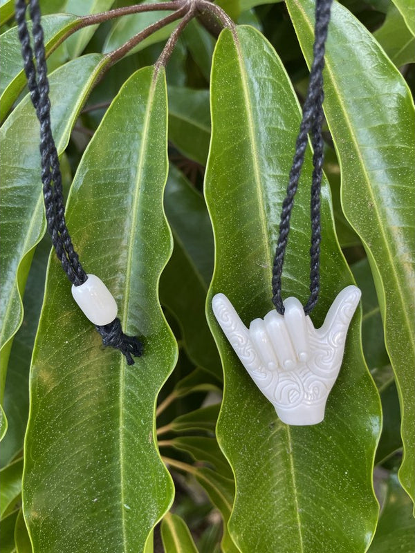 Shaka Bone Necklace with Engravings