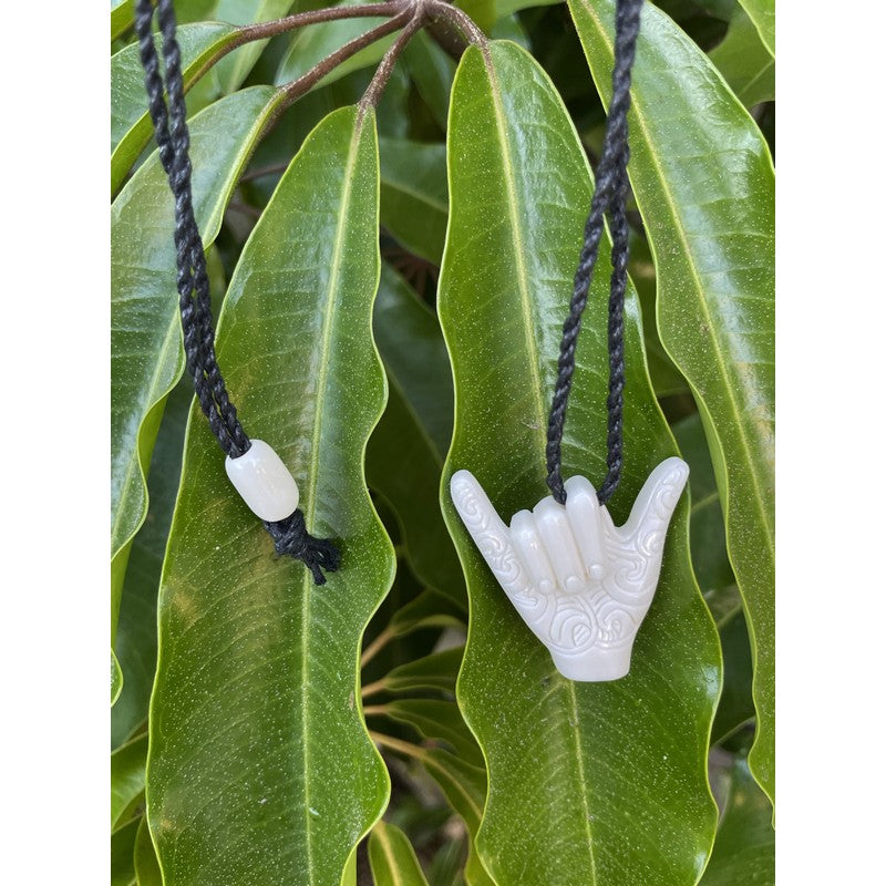 Shaka Bone Necklace with Engravings