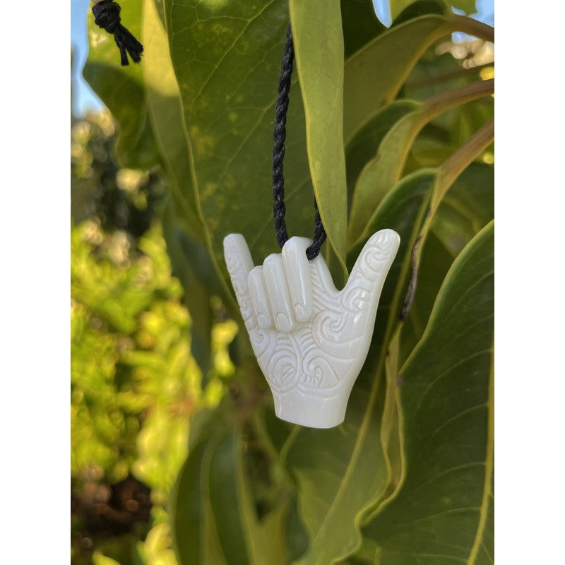 Shaka Bone Necklace with Engravings
