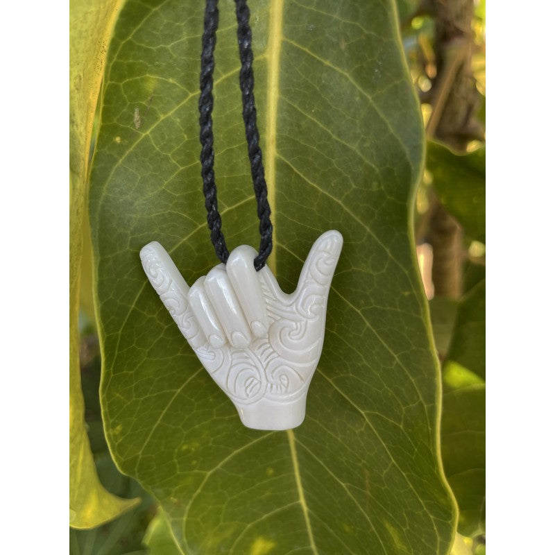 Shaka Bone Necklace with Engravings