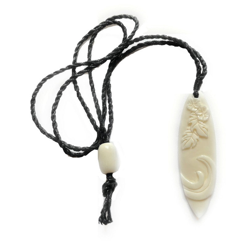 Surfboard with Engravings Necklace