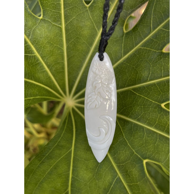 Surfboard with Engravings Necklace