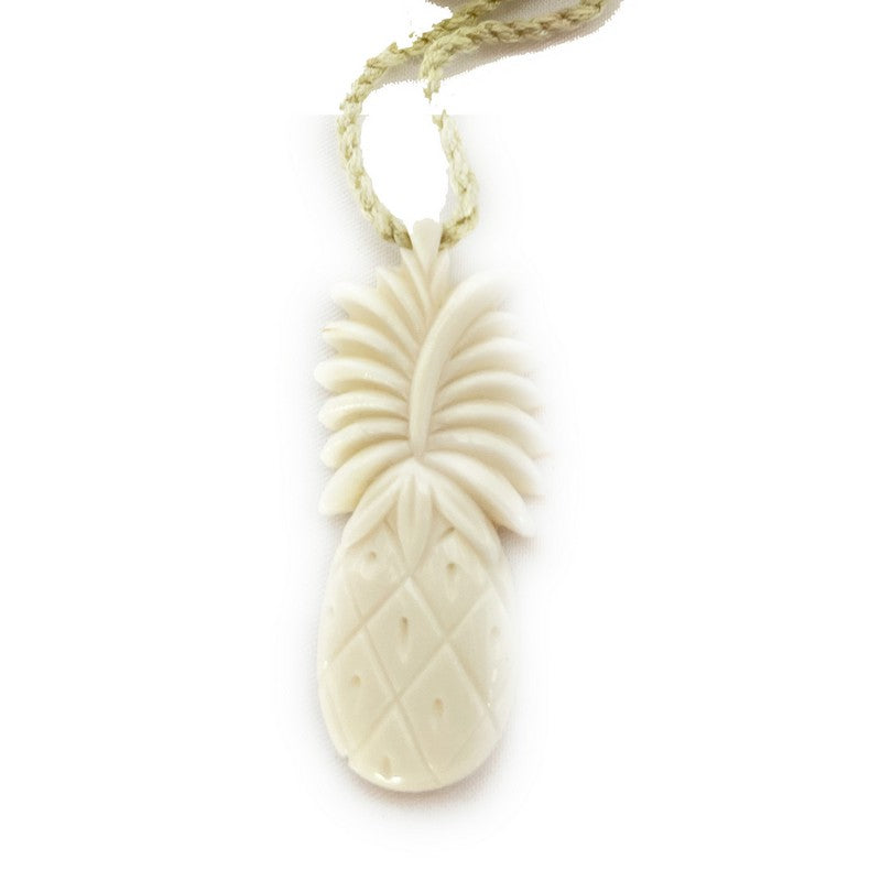 Bone Hawaiian Pineapple Pendant