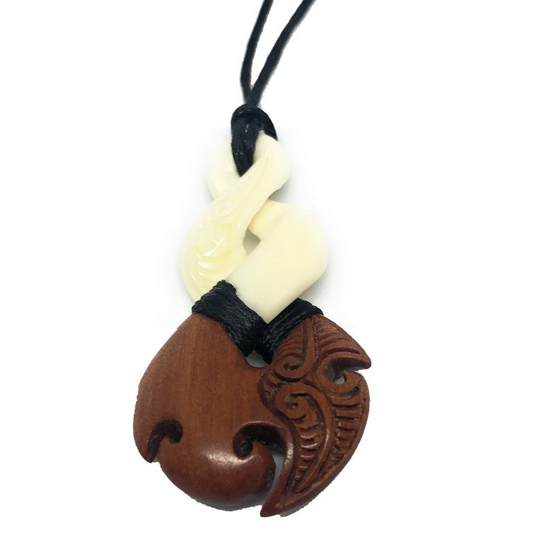 Wood and Bone Twist w/ Engravings