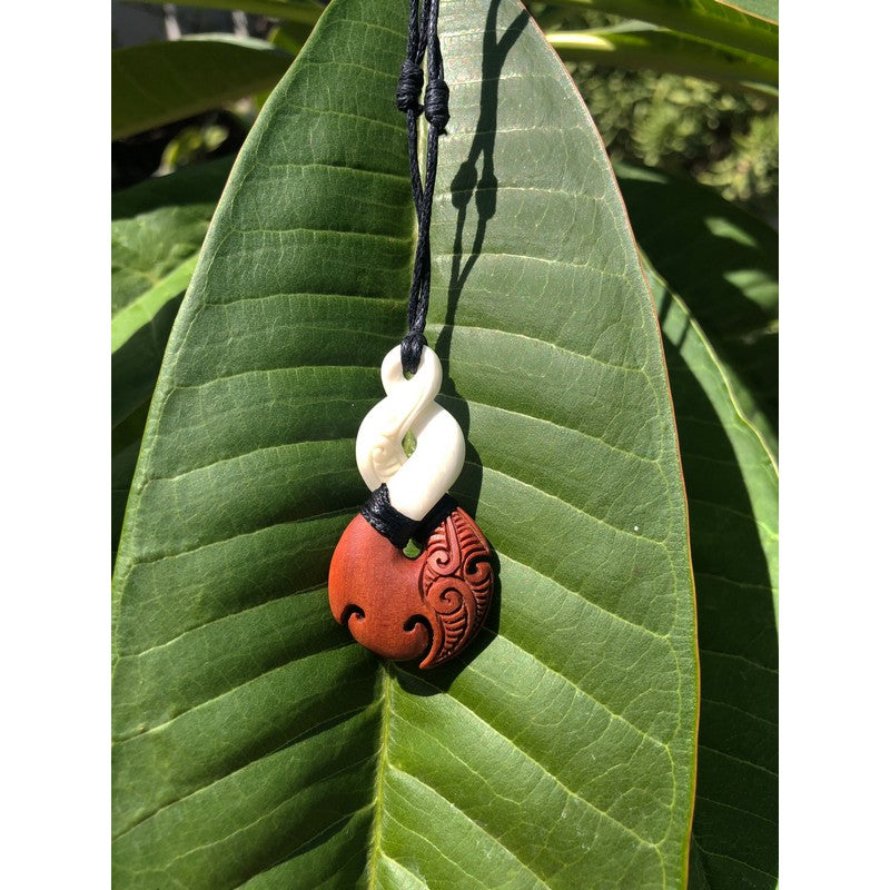 Wood and Bone Twist w/ Engravings