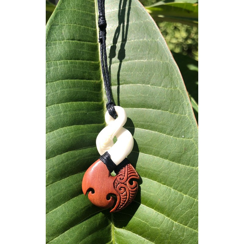 Wood and Bone Twist w/ Engravings