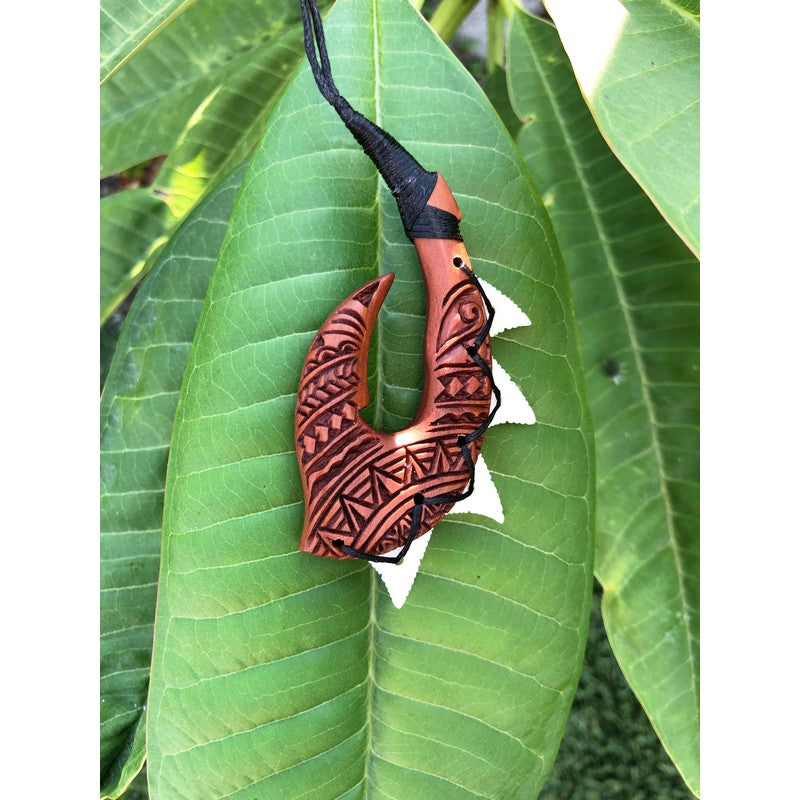 Hawaiian Fish Hook Necklace with Engravings