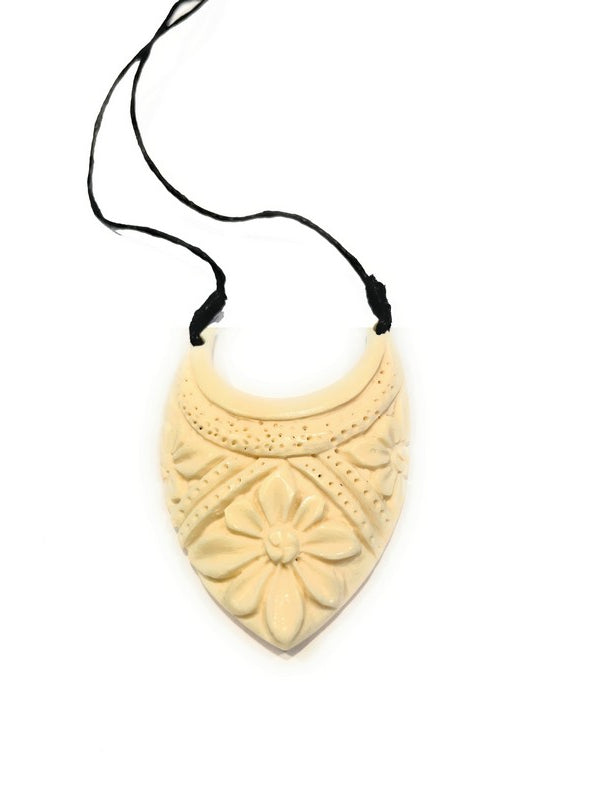 Bone Hawaiian Pendant | Tropical Jewelry