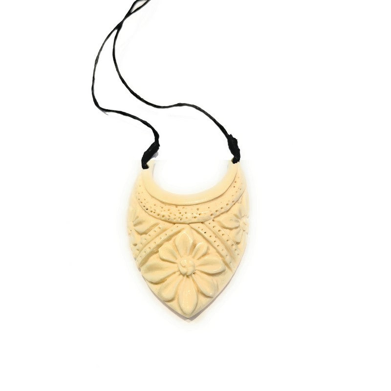 Bone Hawaiian Pendant | Tropical Jewelry