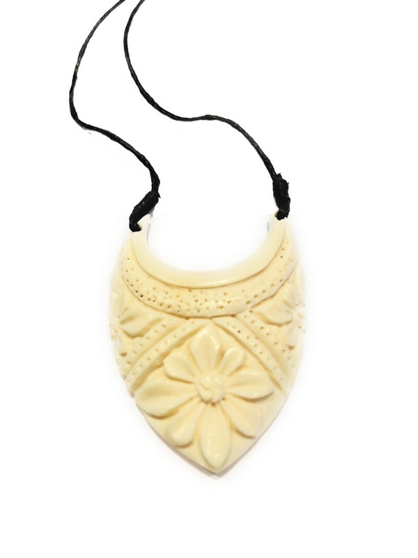 Bone Hawaiian Pendant | Tropical Jewelry