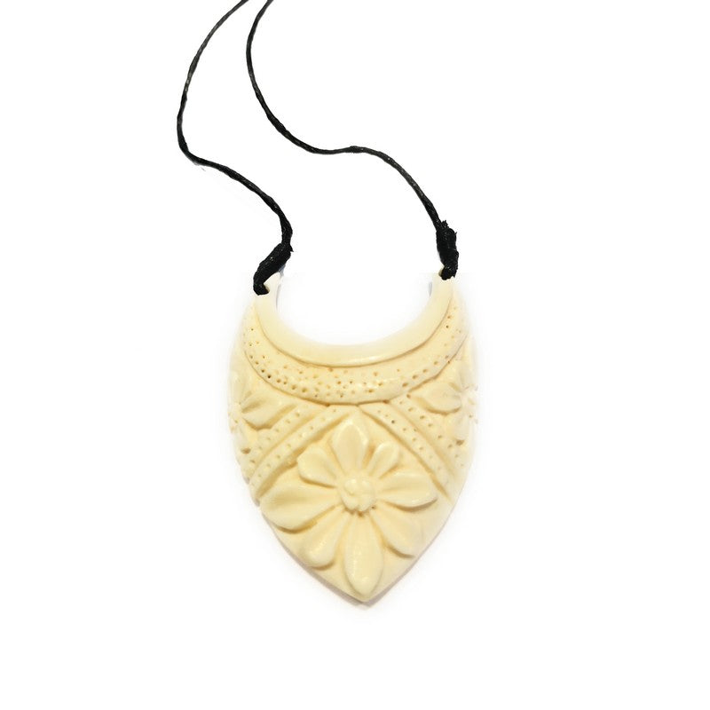 Bone Hawaiian Pendant | Tropical Jewelry