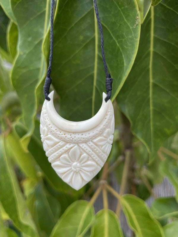 Bone Hawaiian Pendant | Tropical Jewelry