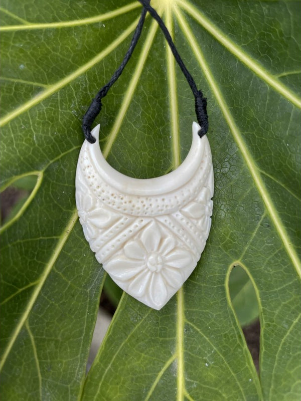 Bone Hawaiian Pendant | Tropical Jewelry