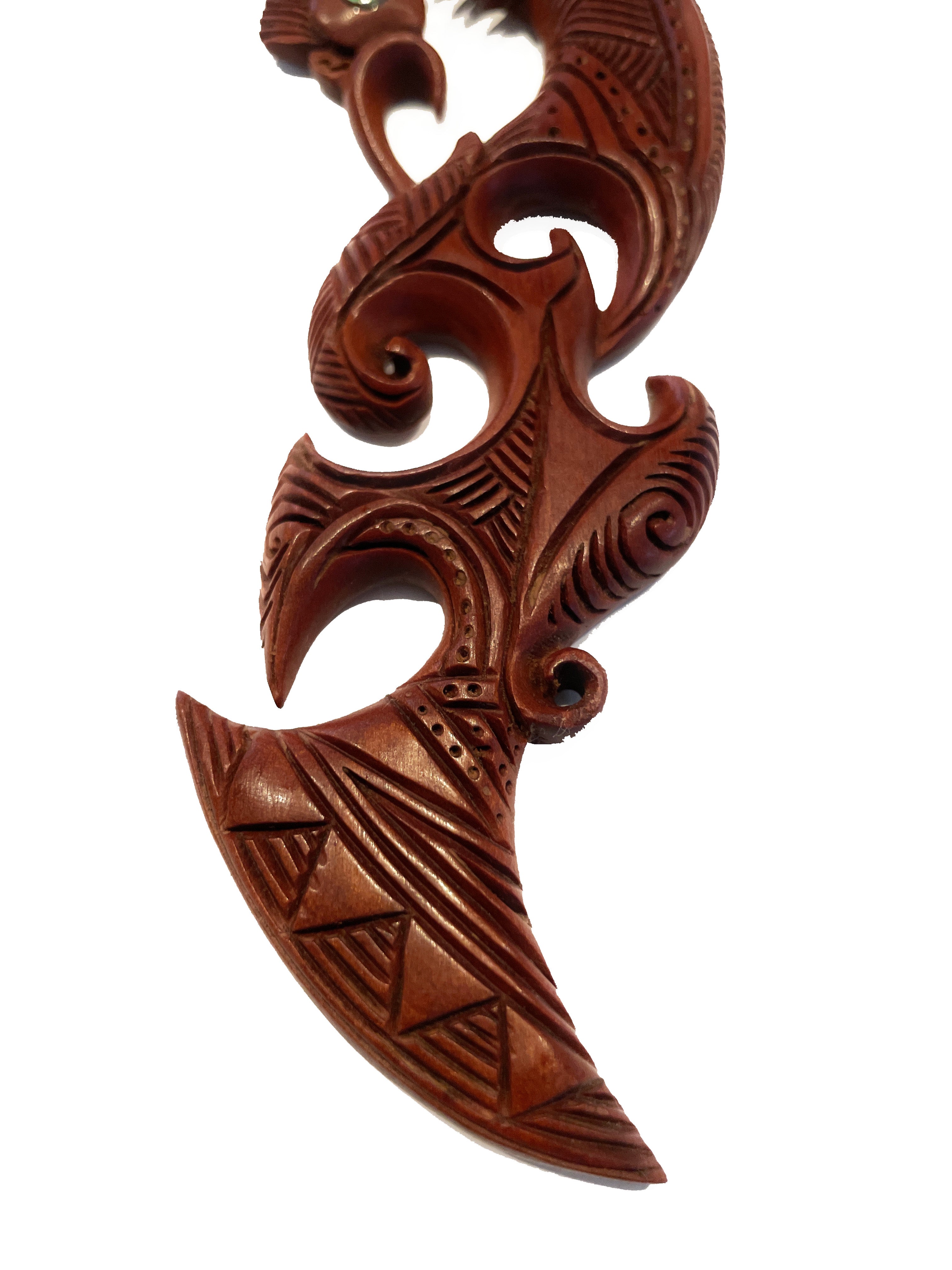 Manaia with Paua Shell | Matau or Display