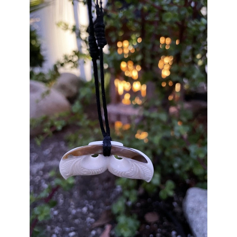 Whales Tail w/ Abalone Shell Necklace