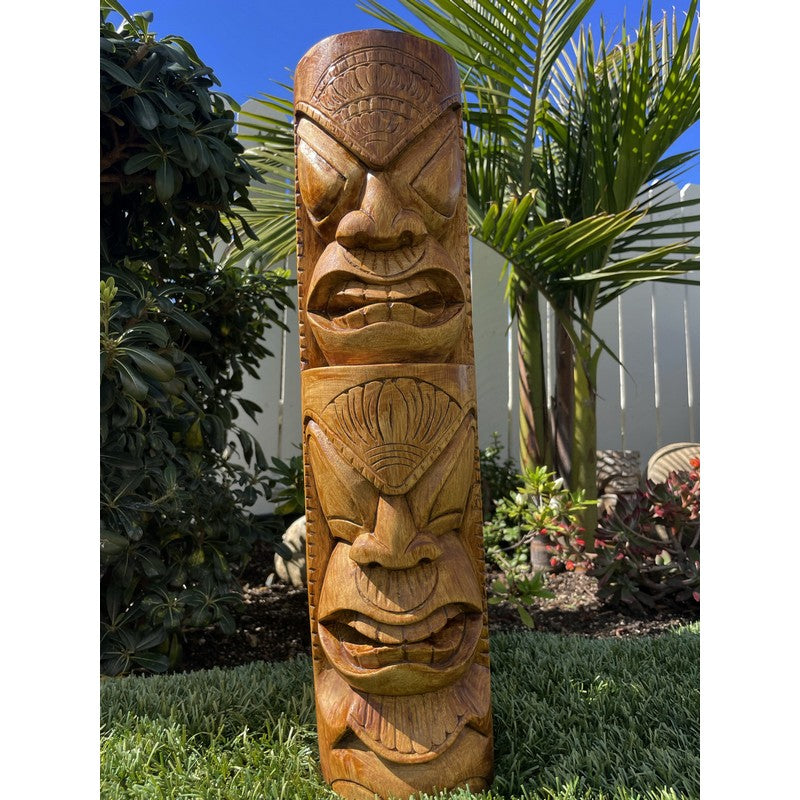 Life and Peace Tiki Totem | Hawaiian Décor 20"