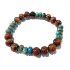 Koa and Imperial Jasper Stretch Bracelet