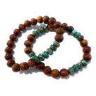 Koa and Imperial Jasper Stretch Bracelet