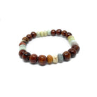 Koa and Amazonite Stretch Bracelet