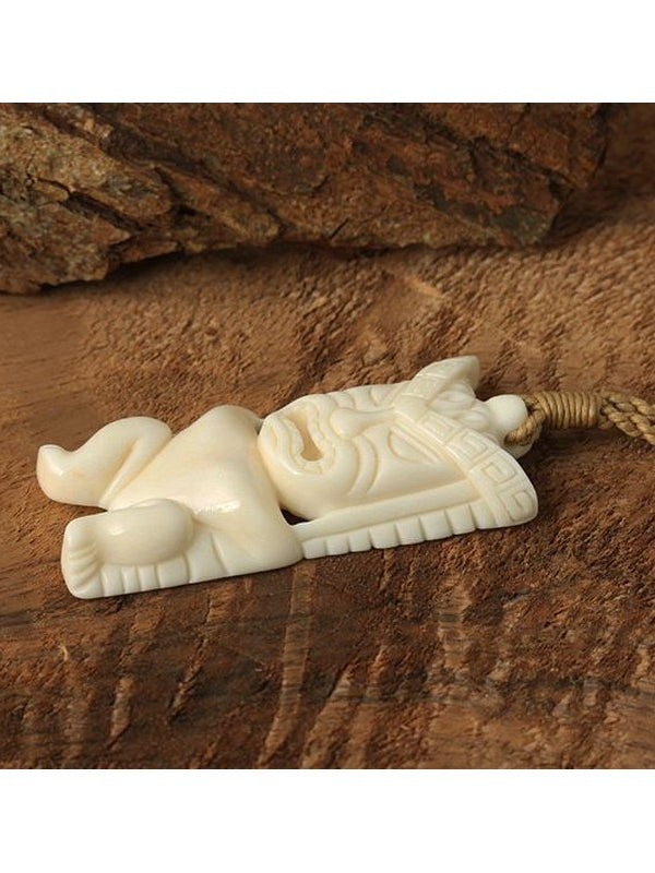 Bone Tiki Pendant Necklace - Makana Hut