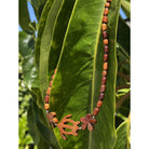Honu & Plumeria All Koa Wood Necklace