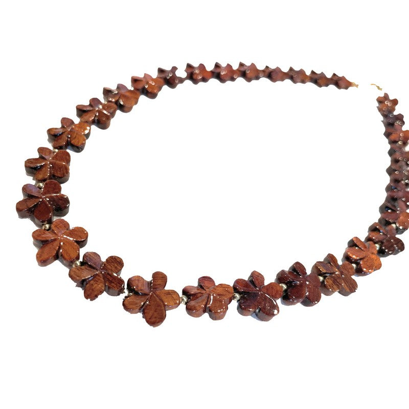 Koa All Plumeria Necklace | Koa Jewelry