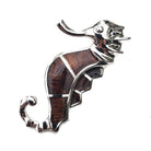 Seahorse Necklace with Koa Wood
