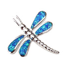 Dragonfly with Blue Opal Necklace