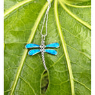 Dragonfly with Blue Opal Necklace