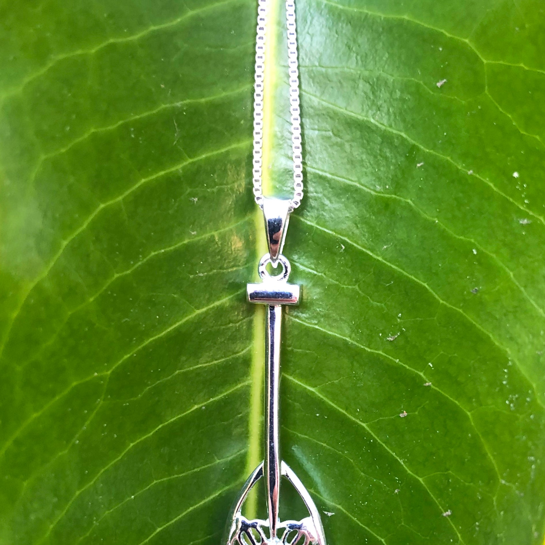 Honu Silver Paddle Necklace