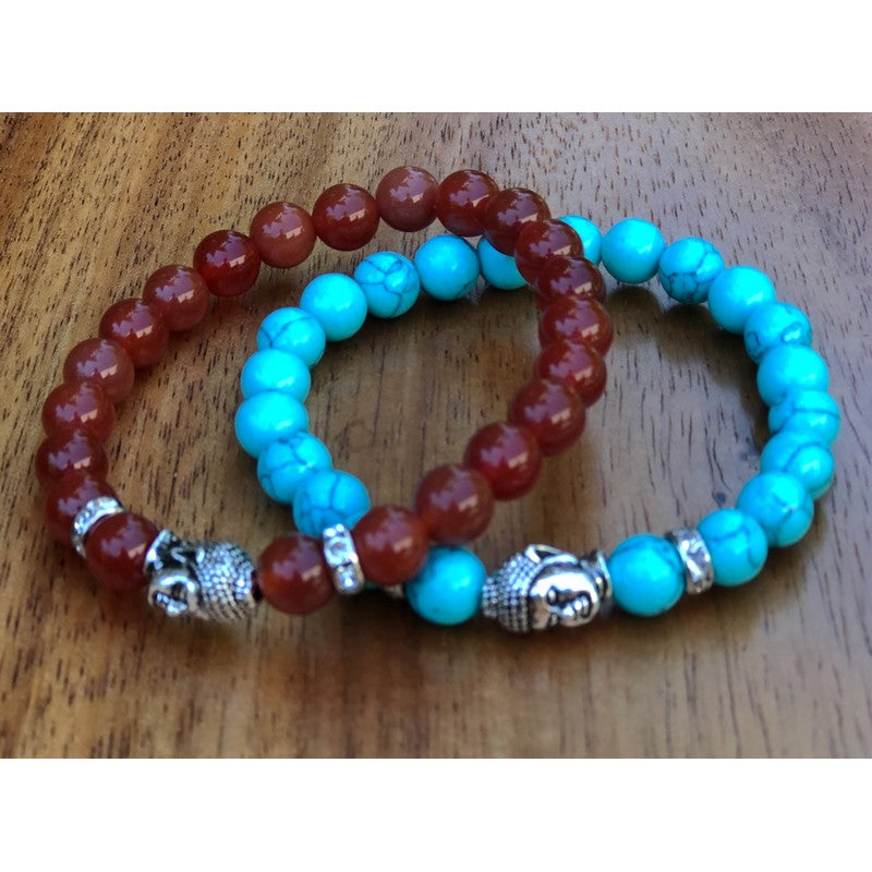 Buddha Red Beaded Bracelet | Tropical Jewelry - Makana Hut