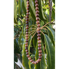 Hawaiian Koa Wood Necklace 32" | 12mm Beads