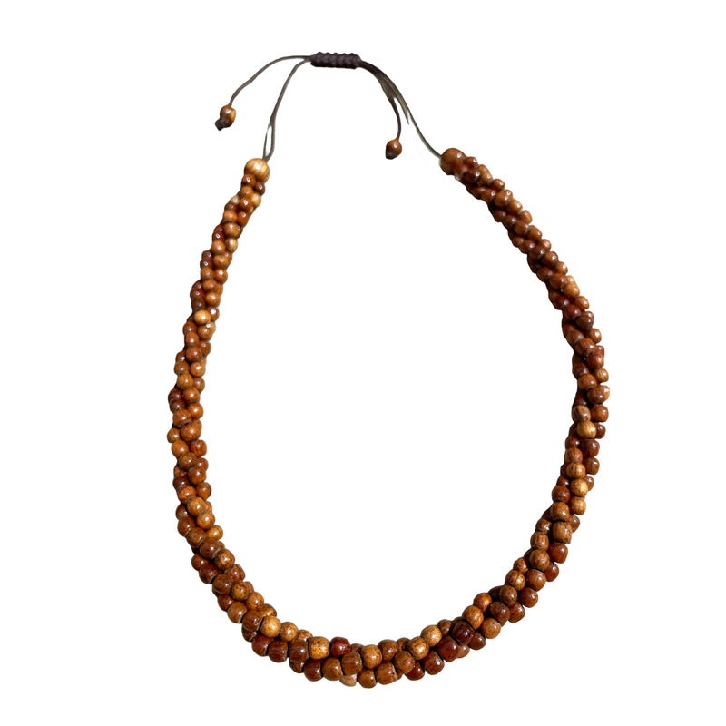 3 Strand Koa Adjustable Necklace  | Koa Wood Jewelry