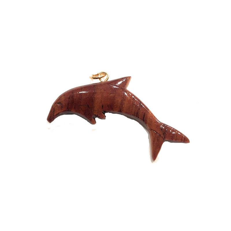 Hawaiian Koa Dolphin Pendant - Makana Hut