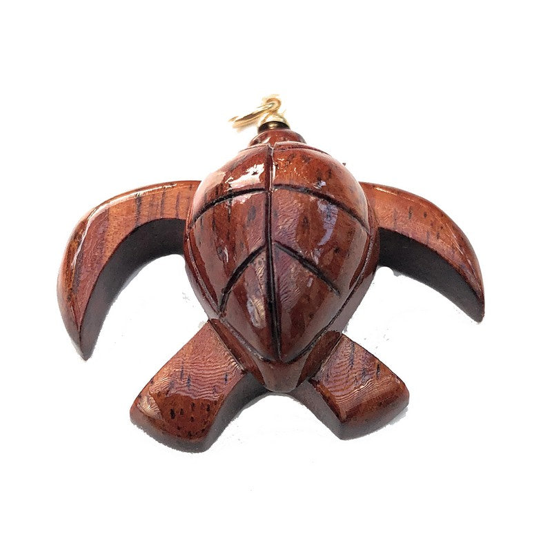 Hawaiian Honu Koa Pendant - Makana Hut