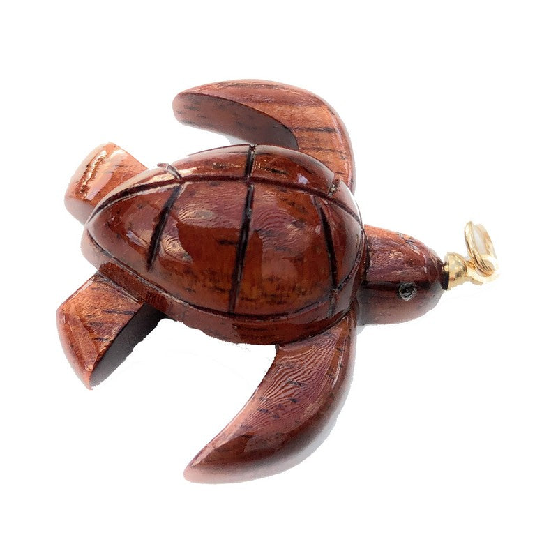Hawaiian Honu Koa Pendant - Makana Hut