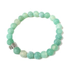 Pineapple Stone Bead Bracelet | Tropical Jewelry