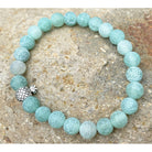 Pineapple Stone Bead Bracelet | Tropical Jewelry