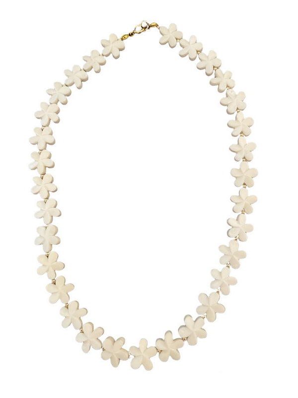 Plumeria Flower Necklace | Tropical Jewelry