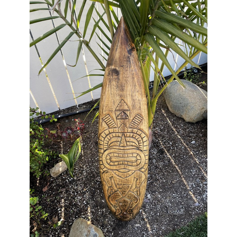 Surfboard with Tiki | Surf Sign 39"