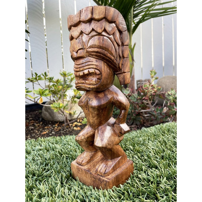 Ku Tiki God | Traditional Hawaiian Replica  12" (Stained)