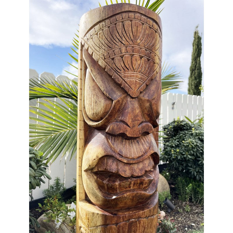 Life and Peace Tiki Totem | Hawaiian Décor 40"