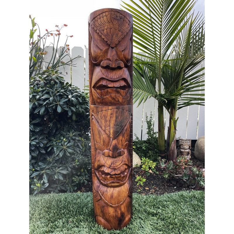 Life and Peace Tiki Totem | Hawaiian Décor 40"