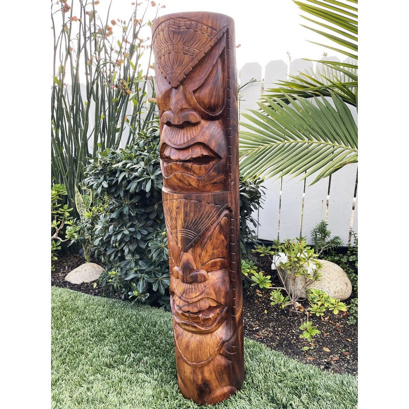 Life and Peace Tiki Totem | Hawaiian Décor 40"